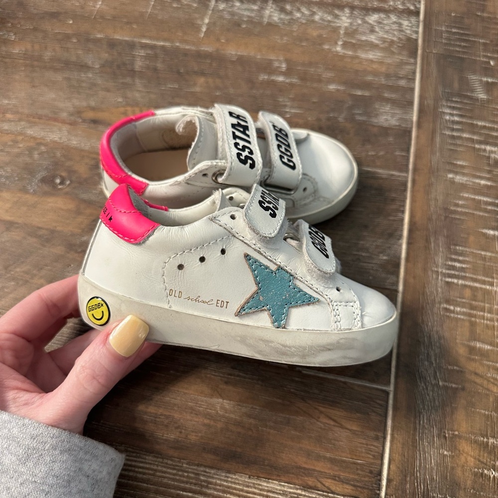 Golden Goose Baby/toddler Off White Old School Sneakers - size 21
